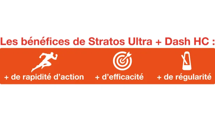 Les bénéfices de Stratos Ultra + Dash HC